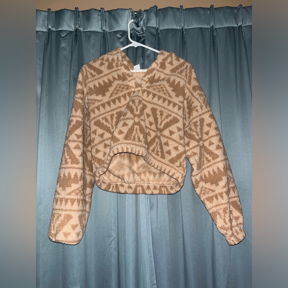 Gilly Hicks Fleece Crop Hoodie (Small)